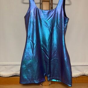AKIRA Metallic Blue Bodysuit